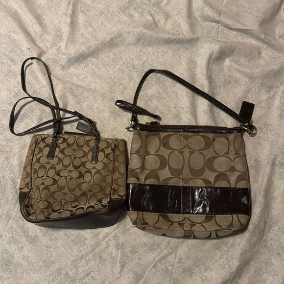 Coach Handbags - Coach 2 Monogram Shoulder Bag 
Bonus Coach Wallet